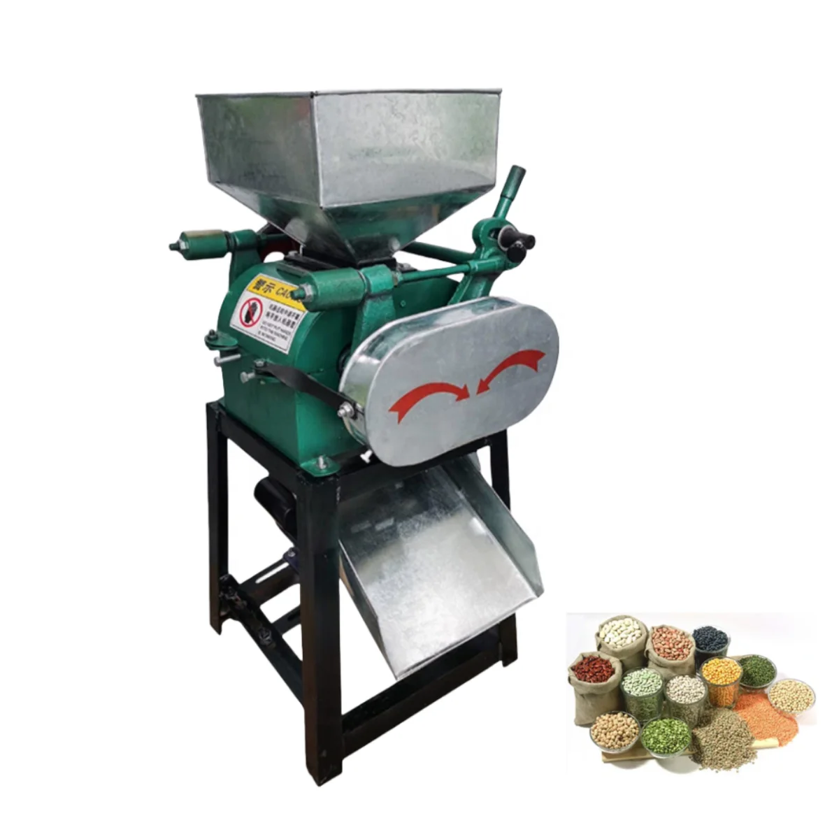Wheat Corn Grains Flakes Making Machine Flattening Machine Barley Pressing Machine