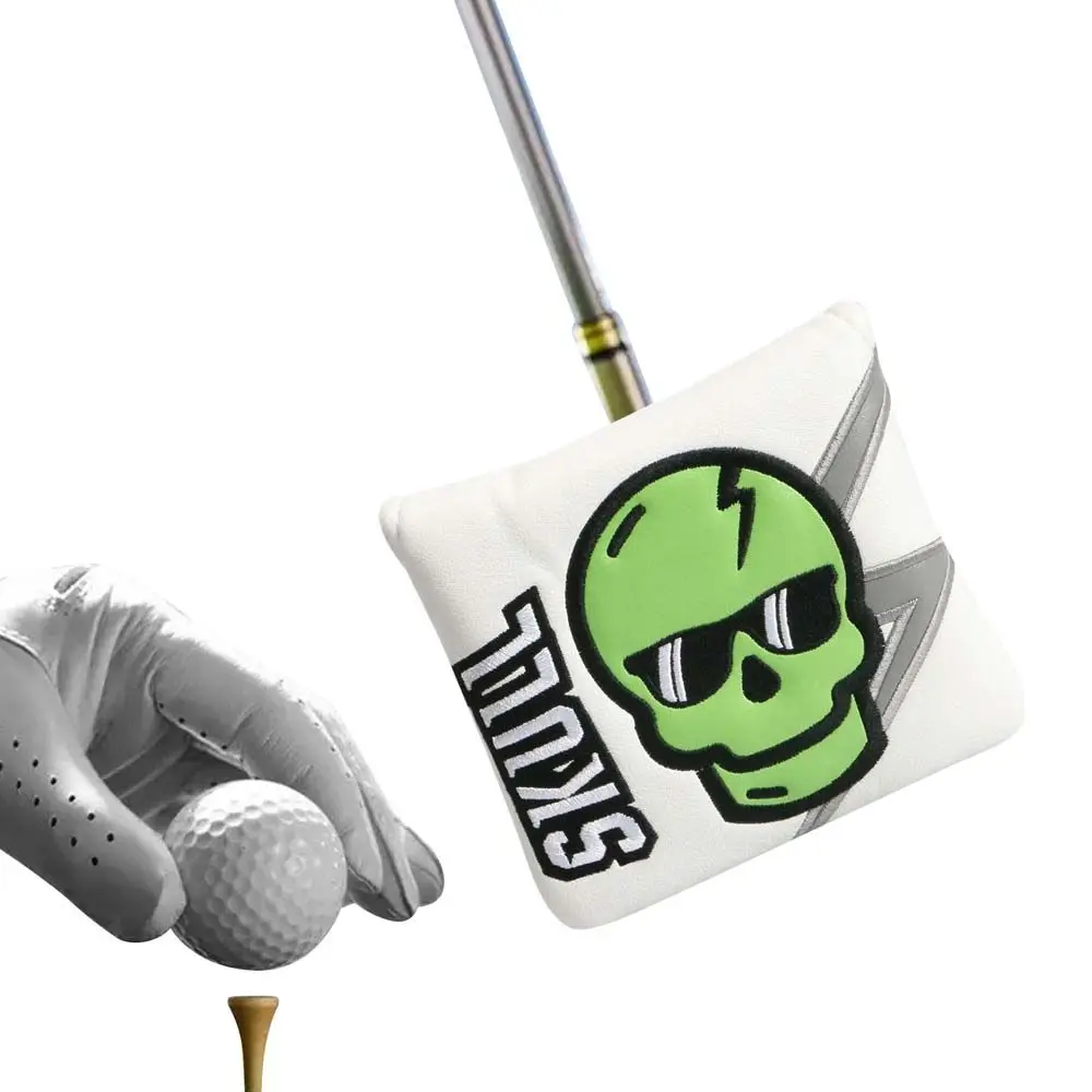 Golf Mallet Putter Cover Protector Case Skeleton Golf Headcover Golf Club Head Cover Blade Putter Protector Golf Putter Cover