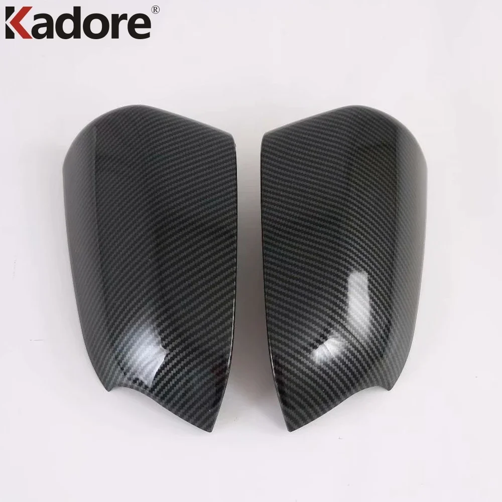 For Hyundai Venue 2019 2020 2021 2022 2023 2024 Carbon Fiber Car Rearview Mirror Cover Trim Side Wing Mirrors Cap Accessories