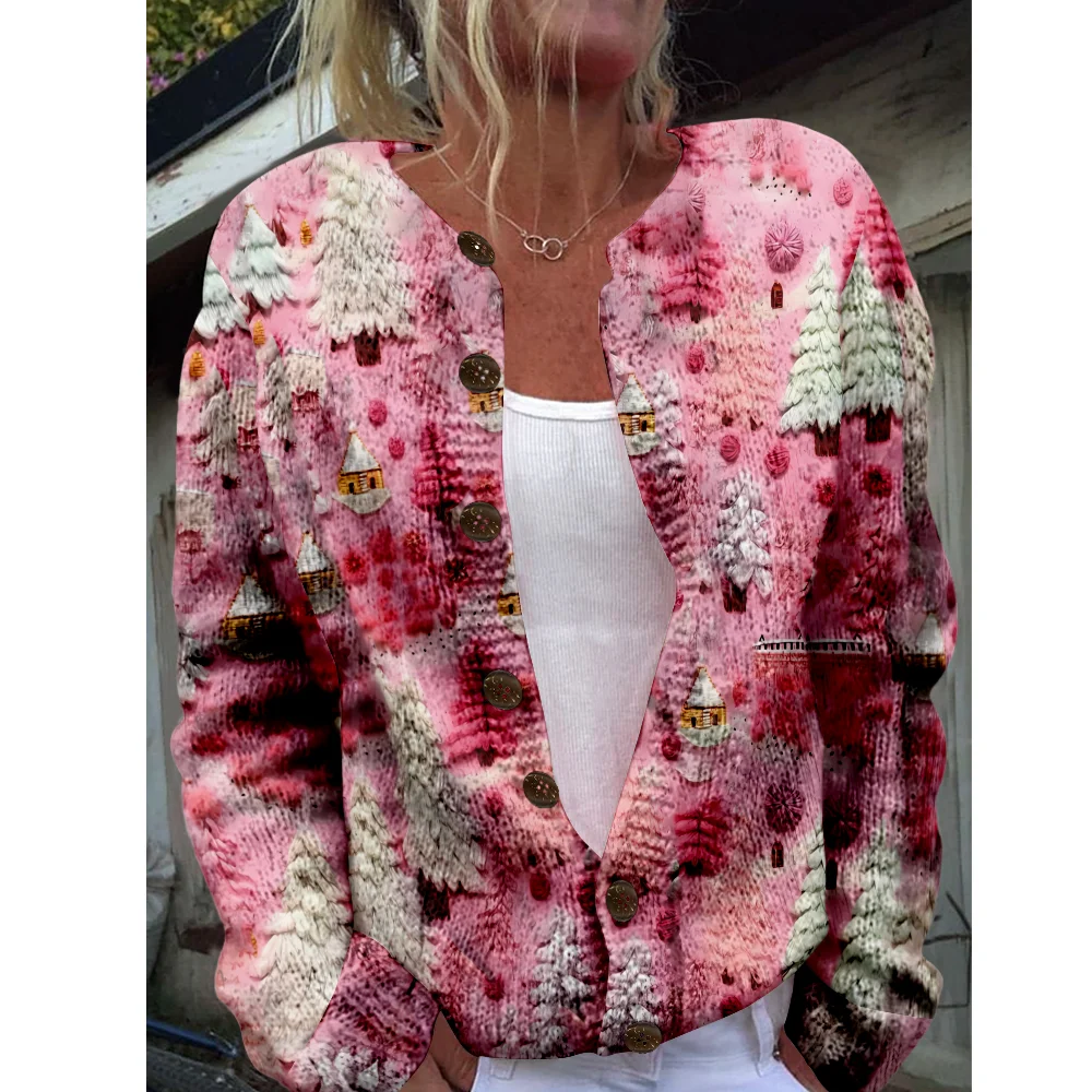 

Осень-зима вязаный рождественский кардиган свитер уличная одежда женские свитера вязаный топ повседневные крутые джемперы модные