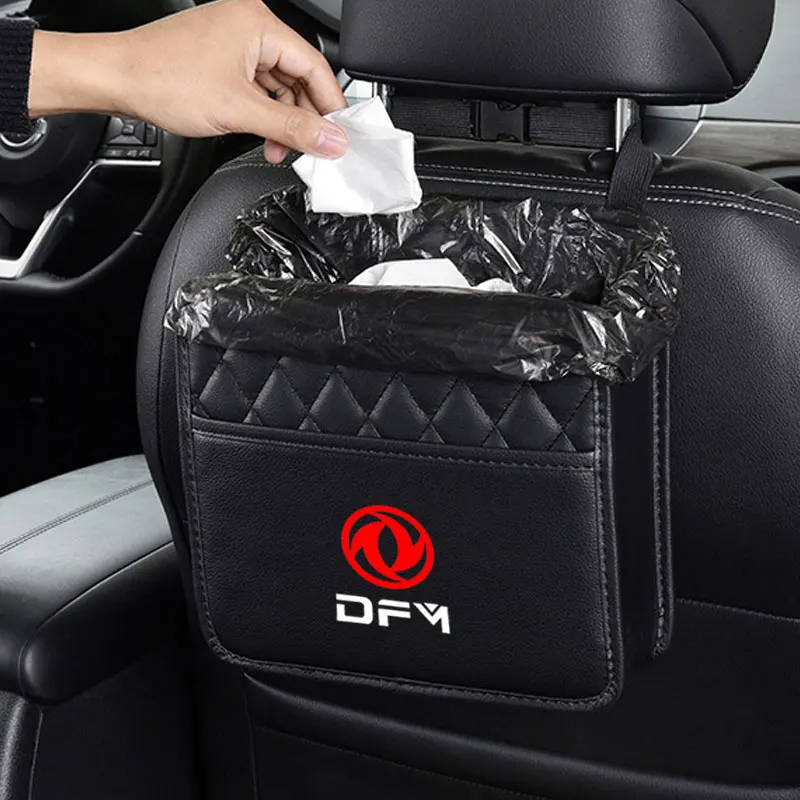 Car Storage Cup Snack Mobile Phone Organizer PU Leather Accessories for Dongfeng DFM Aeolus Ax45 ax37 DFSK Glory 360370 Cefiro