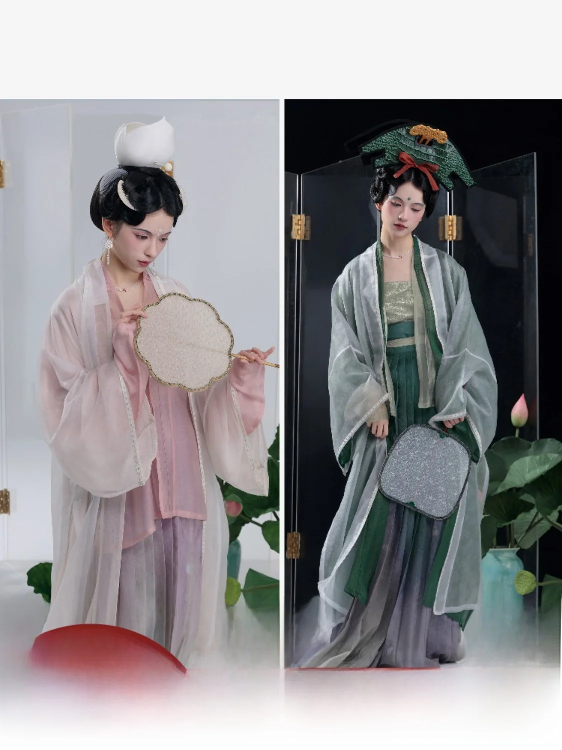 

Оригинальное женское ханьфу серии White Blue, длинное, с воротником Бай Дай, из полиэфирного волокна, весенняя коллекция, китайский бренд angYaoJu