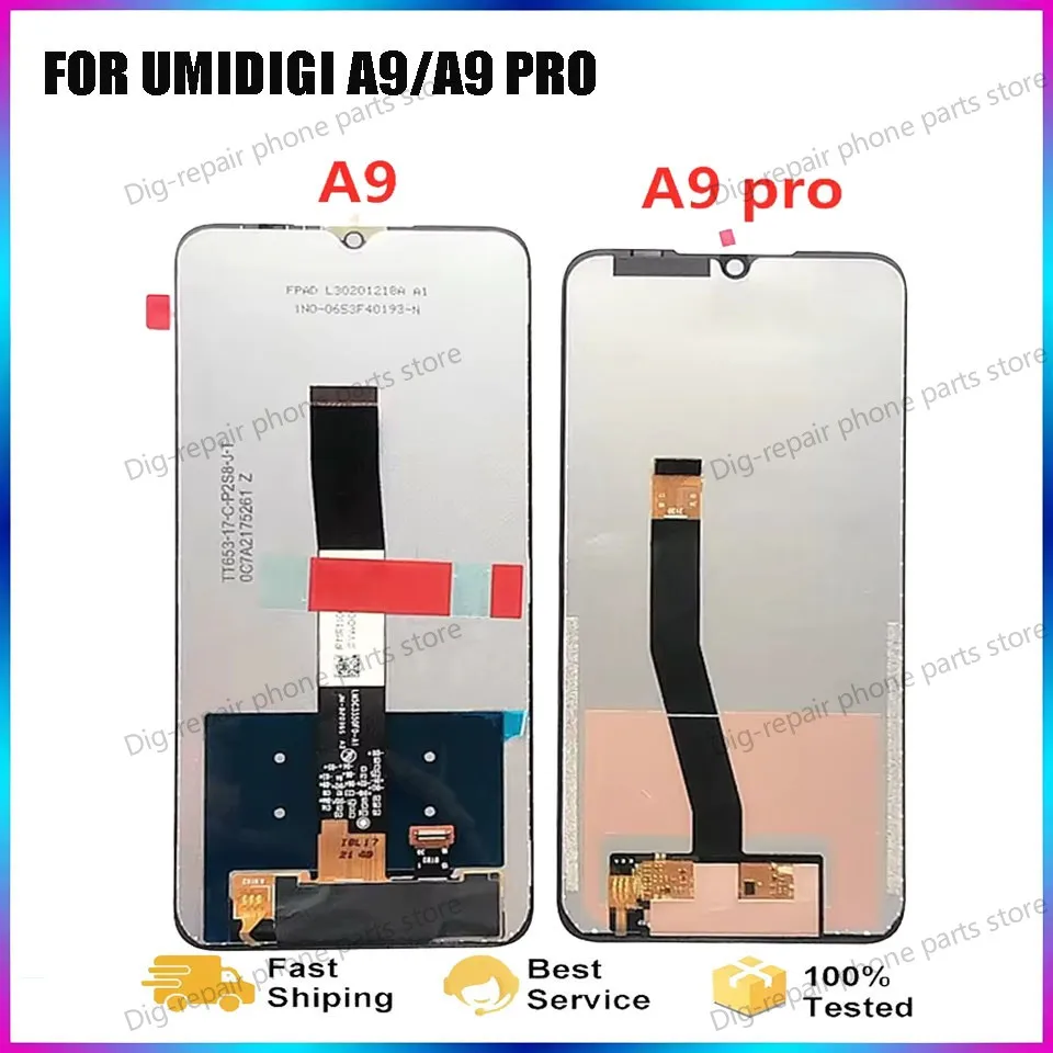 Оригинальный сменный ЖК-дисплей UMIDIGI A9 + сенсорный экран в сборе для телефонов Umi Umidigi A9 / A9 Pro A9Pro