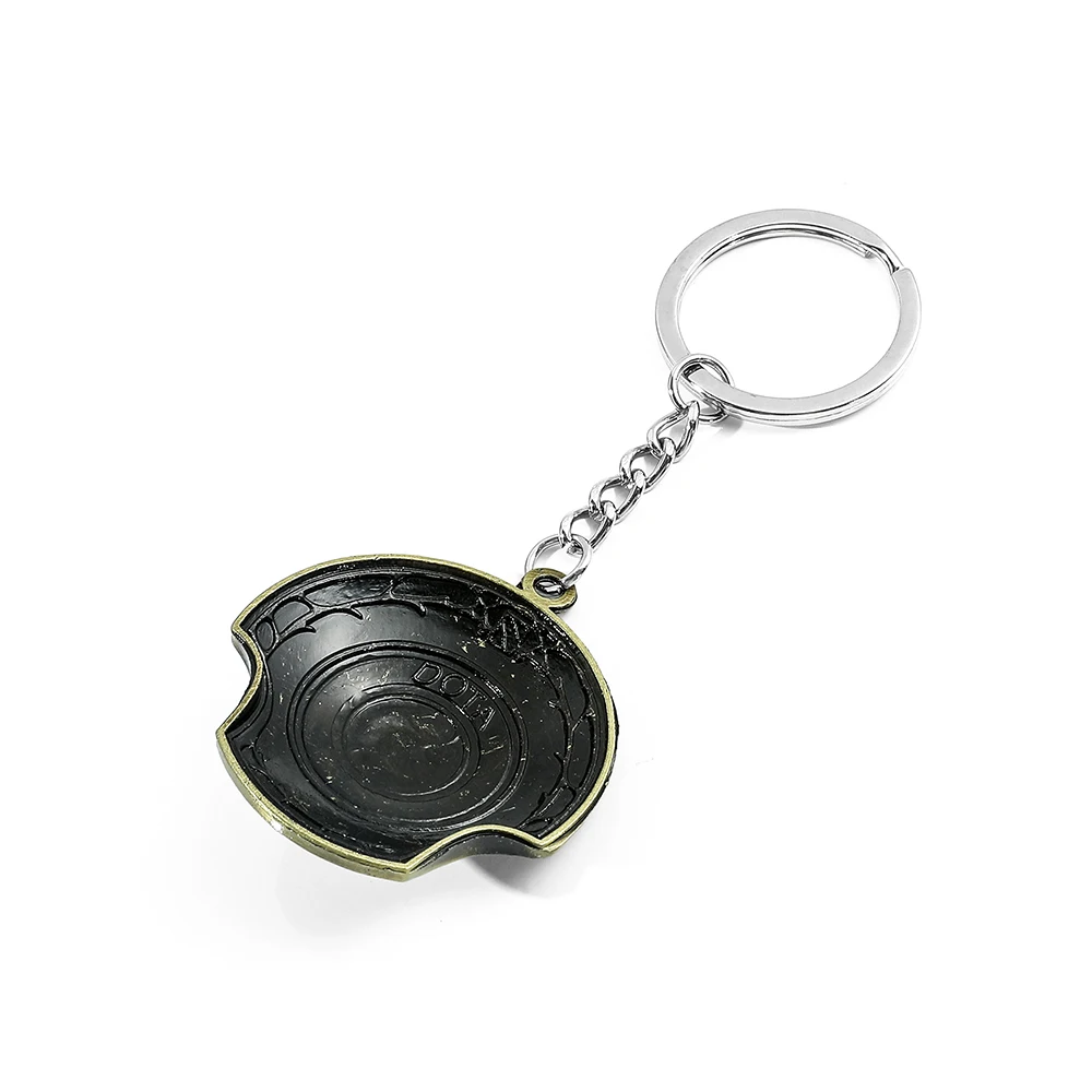 Game Dota 2 Immortal Champion Shield Keychain Metal Talisman Keyrings  TI 5 Aegis of Champions Pendant Porte Clef Gift