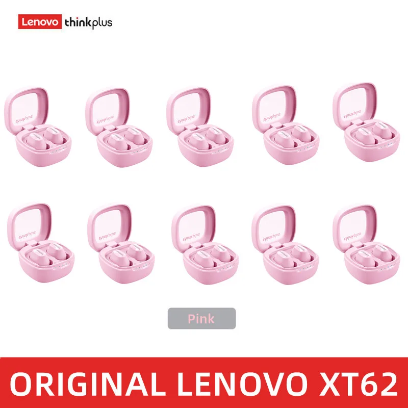 

Original Lenovo original xt62 5PCS bluetooth headset 5.3 wireless headphones low latency mini high fidelity sport headset