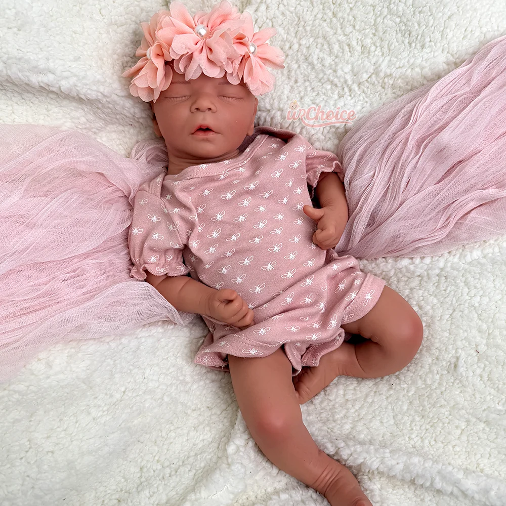 

Open Mouth 18inch Newborn Baby Early Education Props Full Silicone Reborn Doll for Depression & Loneliness Support Collections