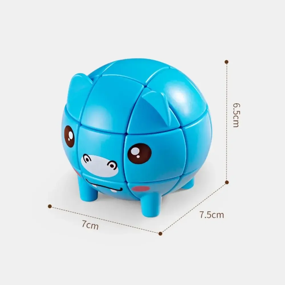 Cube en forme d'animal de dessin animé pour enfants, 3D, pratique, portable, puzzle, enfants, troisième ordre