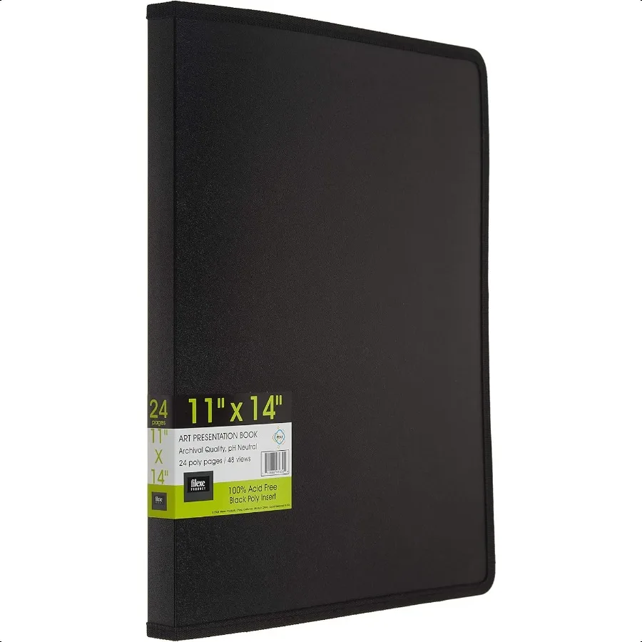 

93630 Art Presentation Book 24 Pocket 11 x 14 1 Each Black
