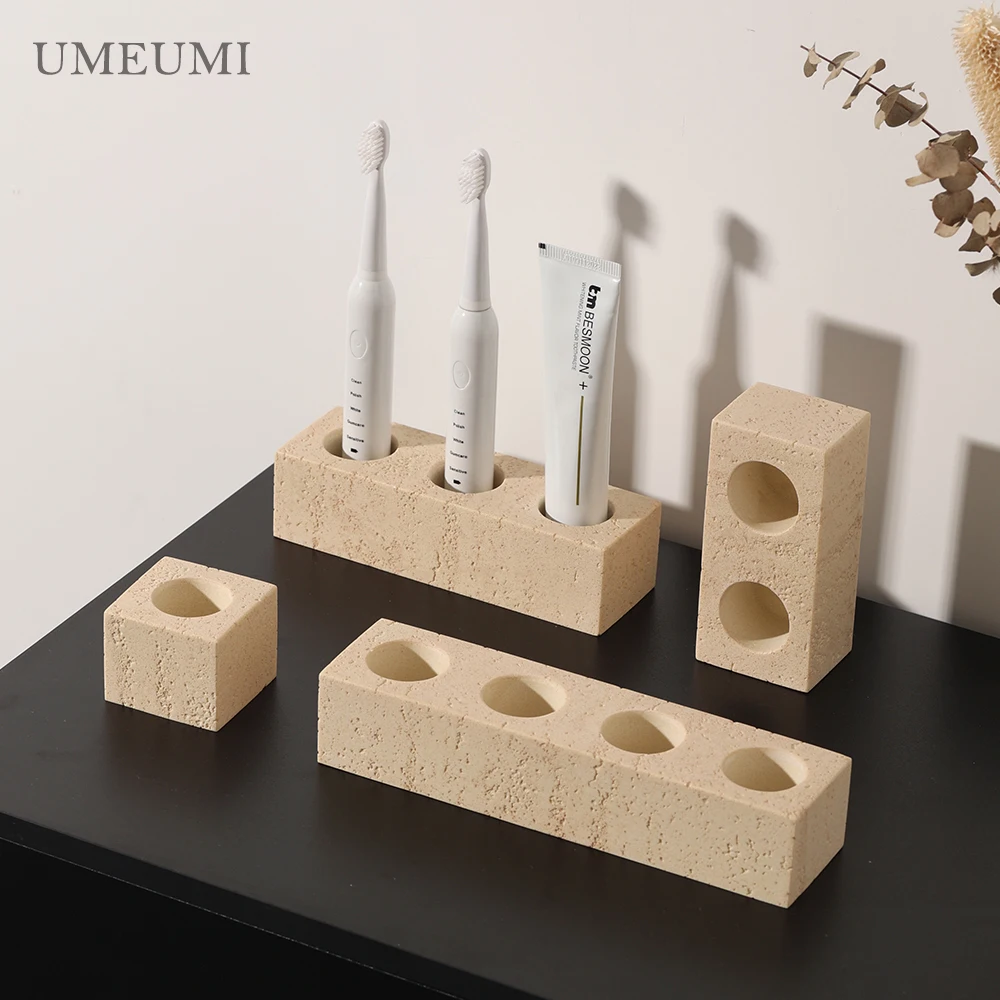 Electric toothbrush rack countertop storage light luxury toothbrush base high-end toothbrush holder toothpaste toothbrush holder