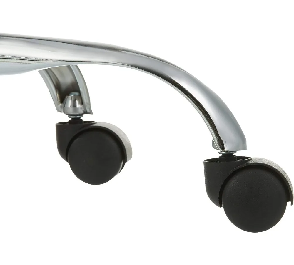 مقعد صياغة قابل للتعديل مع عجلات، كرسي مكتب دوار للمنزل وأماكن العمل، تصميم مريح باللون الأسود