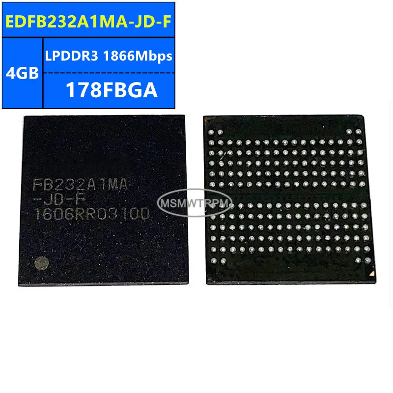 

EDFB232A1MA-JD-F H9CCNNNCLGALAR-NUD H9CCNNNCLTCLAR-NUM LPDDR3 4GB 1866Mbps 178FBGA 32Gb Memory Chip IC Integrated Circuits Brand