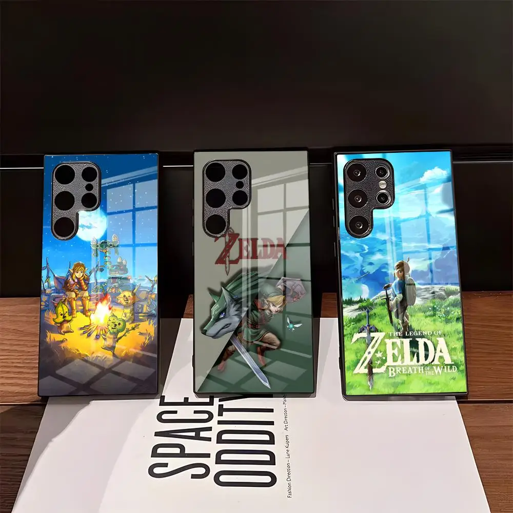 Funda de teléfono Game L-Legend Of Z-Zeldas para Samsung S26 Ultra S25 Edge Ultra S23 S22 S21 Ultra Plus S24 Fe A57 A37, cubierta de cristal