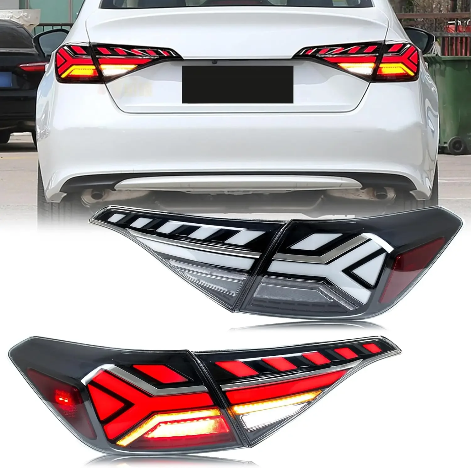 

For Honda Generation 11 Civic Tail Light Assembly 2022 2023 2024 2025 Modified Dynamic LED Running Turning Tail Lights