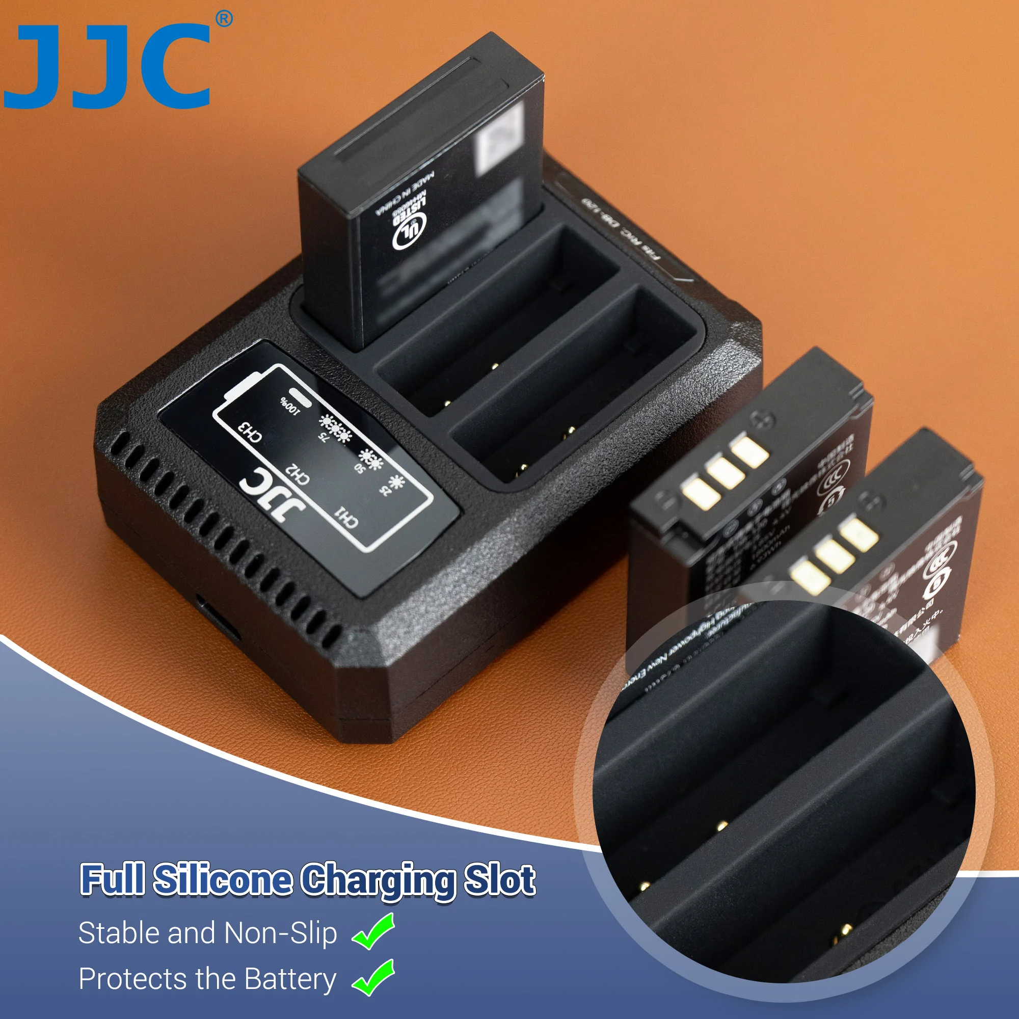 JJC DB-120 Battery Charger BJ-12 for Ricoh GR IV GRIV GR4 GR IV