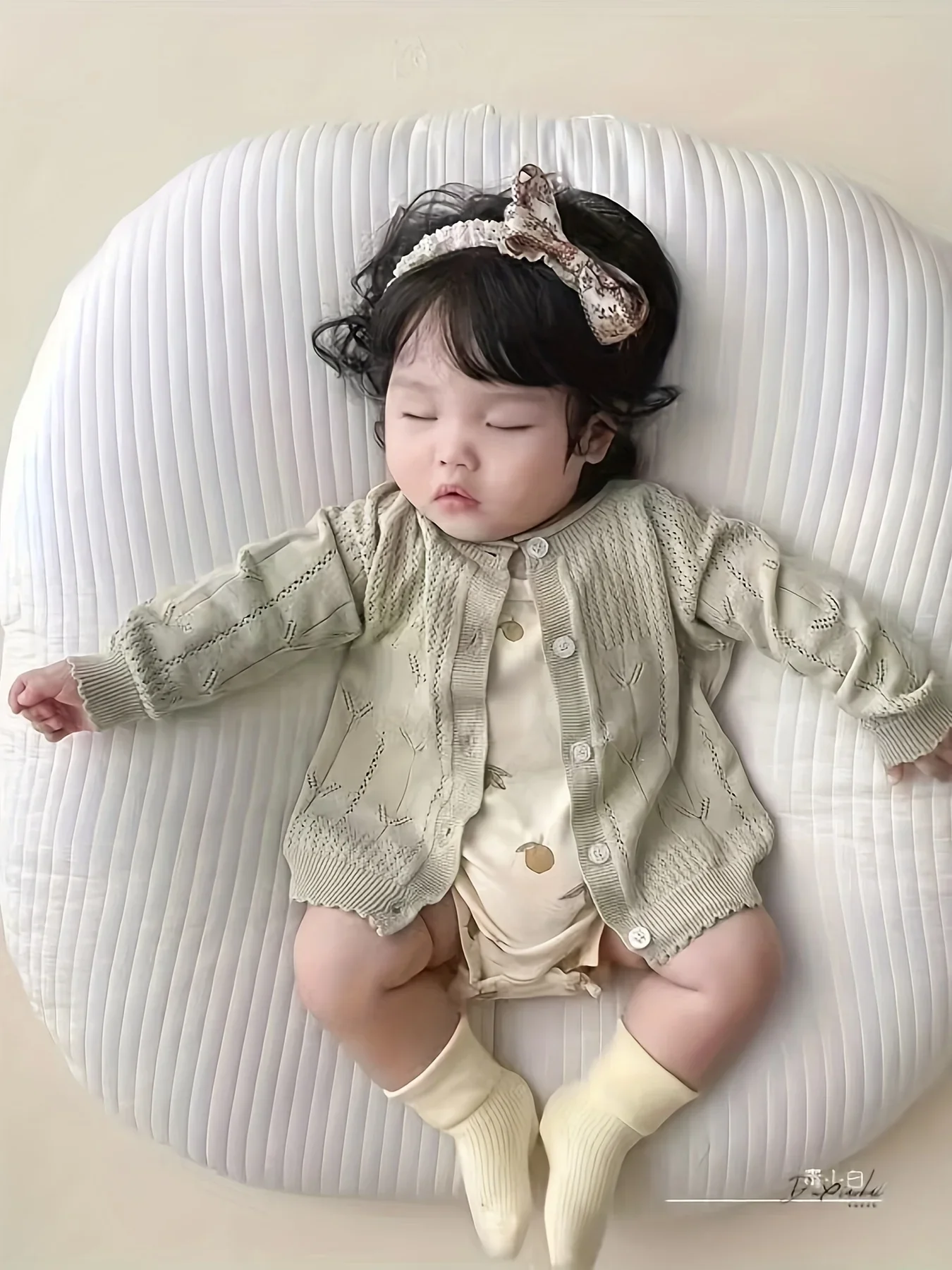 

Baby Spring Knitted Cardigan Infant Girls Coat Spring Autumn Summer Thin Baby Soft Tops for Girls One Year Old