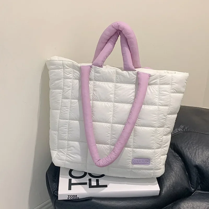 2024 invierno nuevo bolso de mano para mujer Otoño Invierno acolchado bolso de hombro nube bolso de gran capacidad bolso de compras