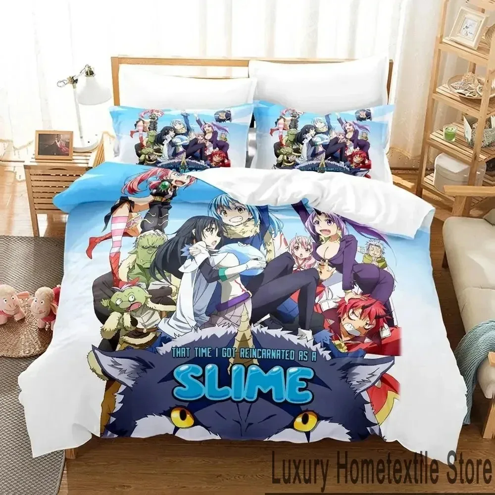 TenSura Rimuru That Time I Got Reincarnated as a Slime Bedding Set Duvet Cover Bed Set Quilt Cover Comforter king Queen Size