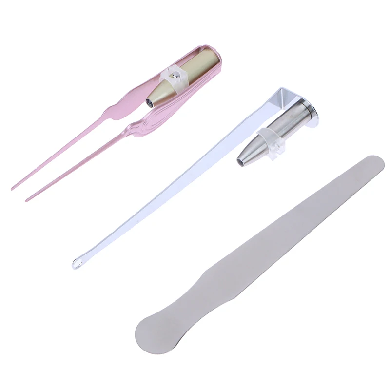 Ear Wax Tonsil Stone Remover Tool LED Light Tonsil Stone Remover Stainless Steel Remover Mouth Cleaning Care Tools