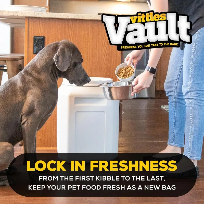 Vittles Vault Pet Food Storage Containers - Sealed Dog and Cat Food Storage Container, Fits up to 50lbs, Made in the USA image 3