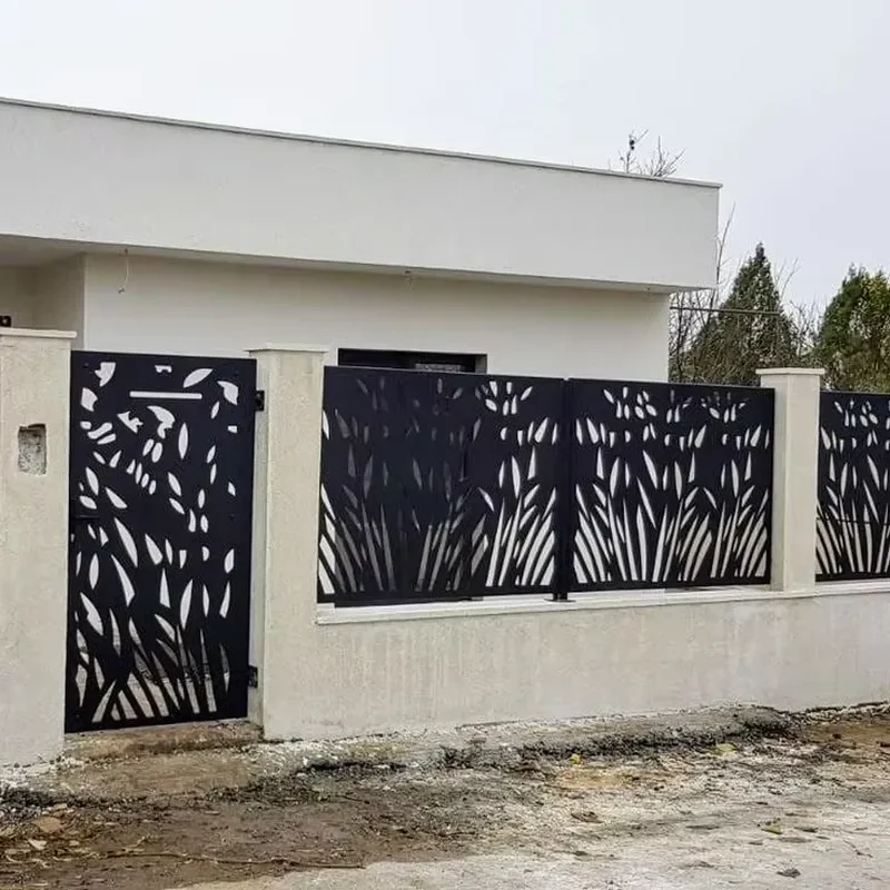 Decorative Cut Sheet Metal Panels For Fence Privacy Screen Garden Gate Factory