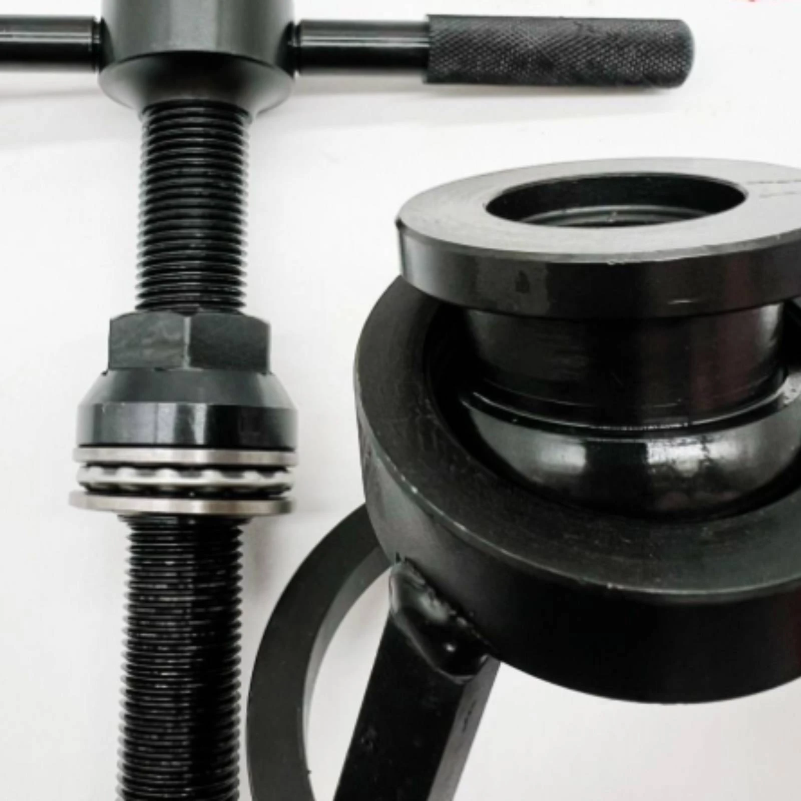 Valve Seat Annular Seal Remover Adjustable Valve Seat Puller with Interchangeable Heads Threaded Metal for Mechanics