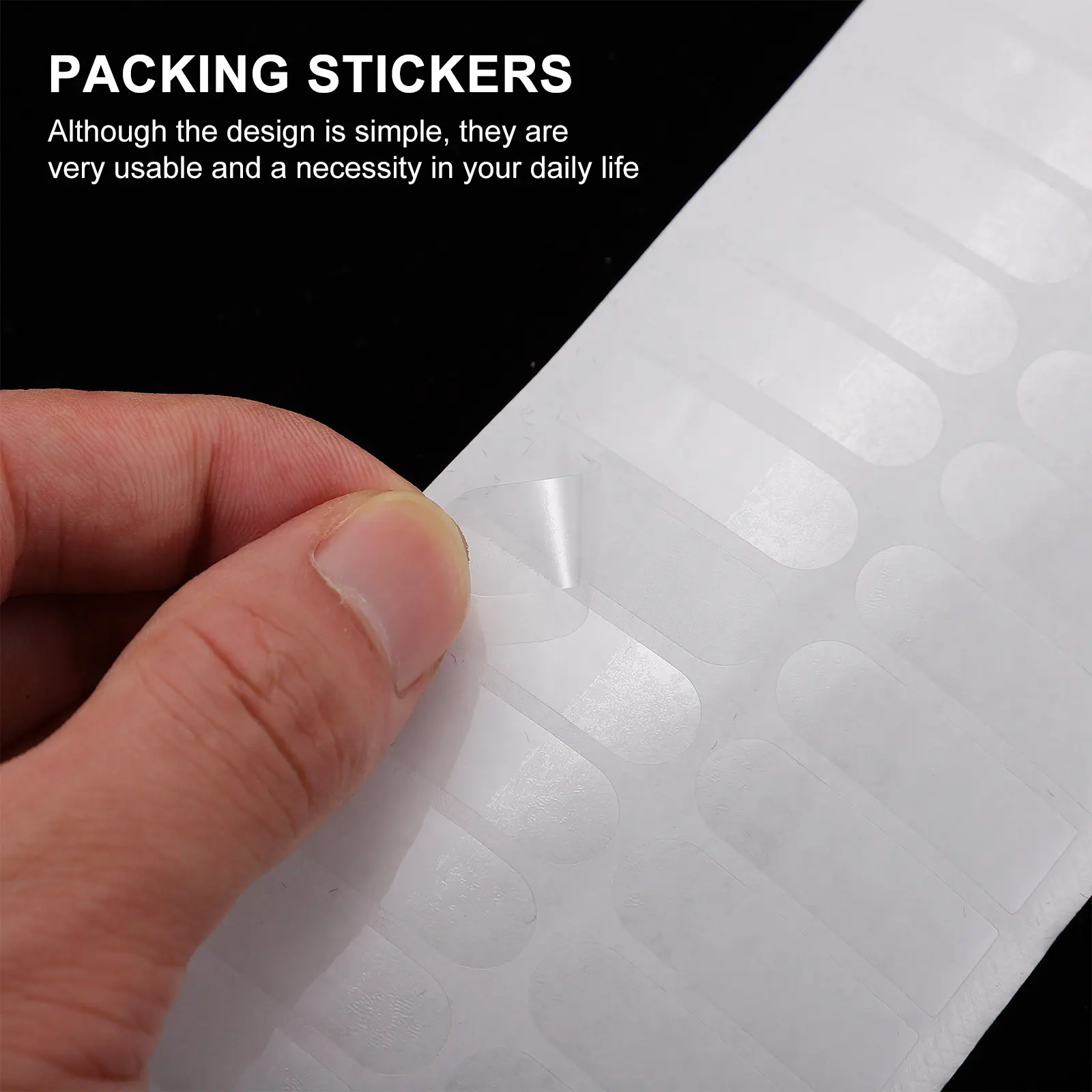 

1000Pcs Sealing Stickers Long-Lasting Transparent Packing Labels -Adhesive Sealing Decals for Gift Box Dessert