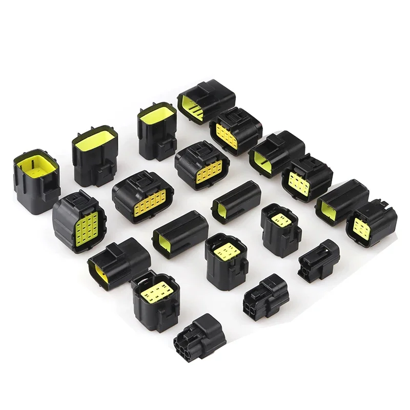 1 Set  2 3 4 6 8 10 12 16 Pin Way Denso Waterproof Wire Connector Electrical Plug Car Auto Sealed Truck Harness Socket
