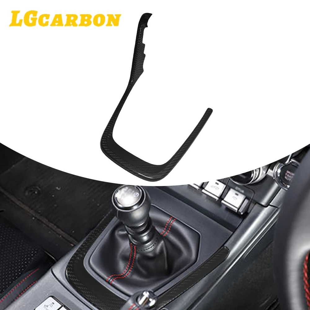 Panel Decorativo de Fibra de Carbono Real LGcarbon RHD para la Consola Central, Borde del Palanca de Cambios, para Subaru BRZ 2025+, Interior del Automóvil