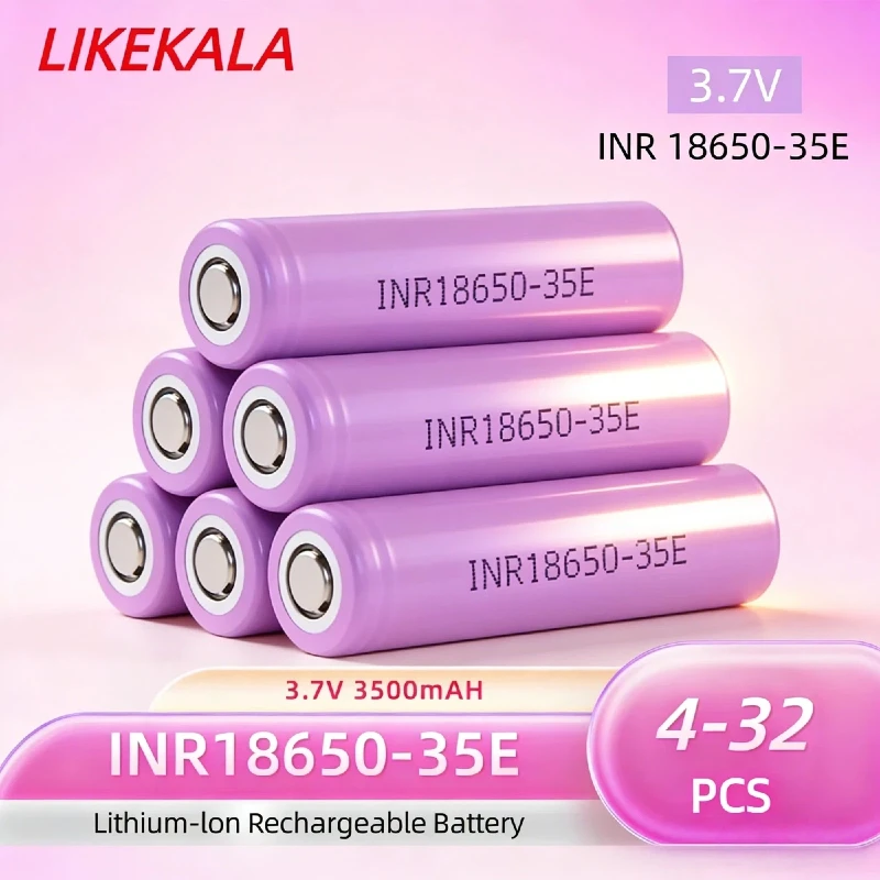 

INR18650-35E 3.7V 3500mAh 20A Lithium-Ion Rechargeable Battery for Electric Fans Flashlights E-Cigarettes DIY Project