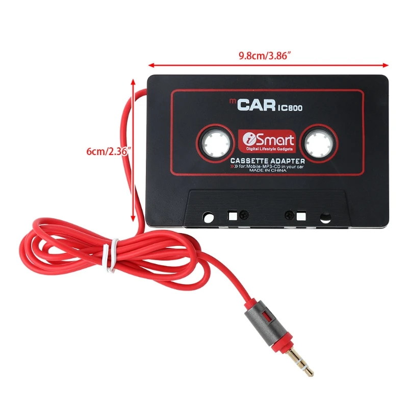 3.5mm AUX Tape Cassette Adapter Converter Fit for Car Radio MP3 Tape Player Recorder Receiver Cassette