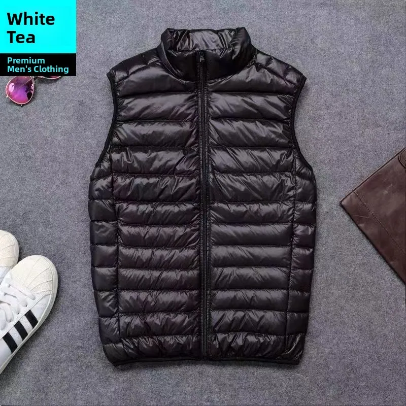 

Men's Lightweight down Cotton Vest Svel Warm Winter Coat Large Size Korean Sle Mesabow Brand Stand Edition