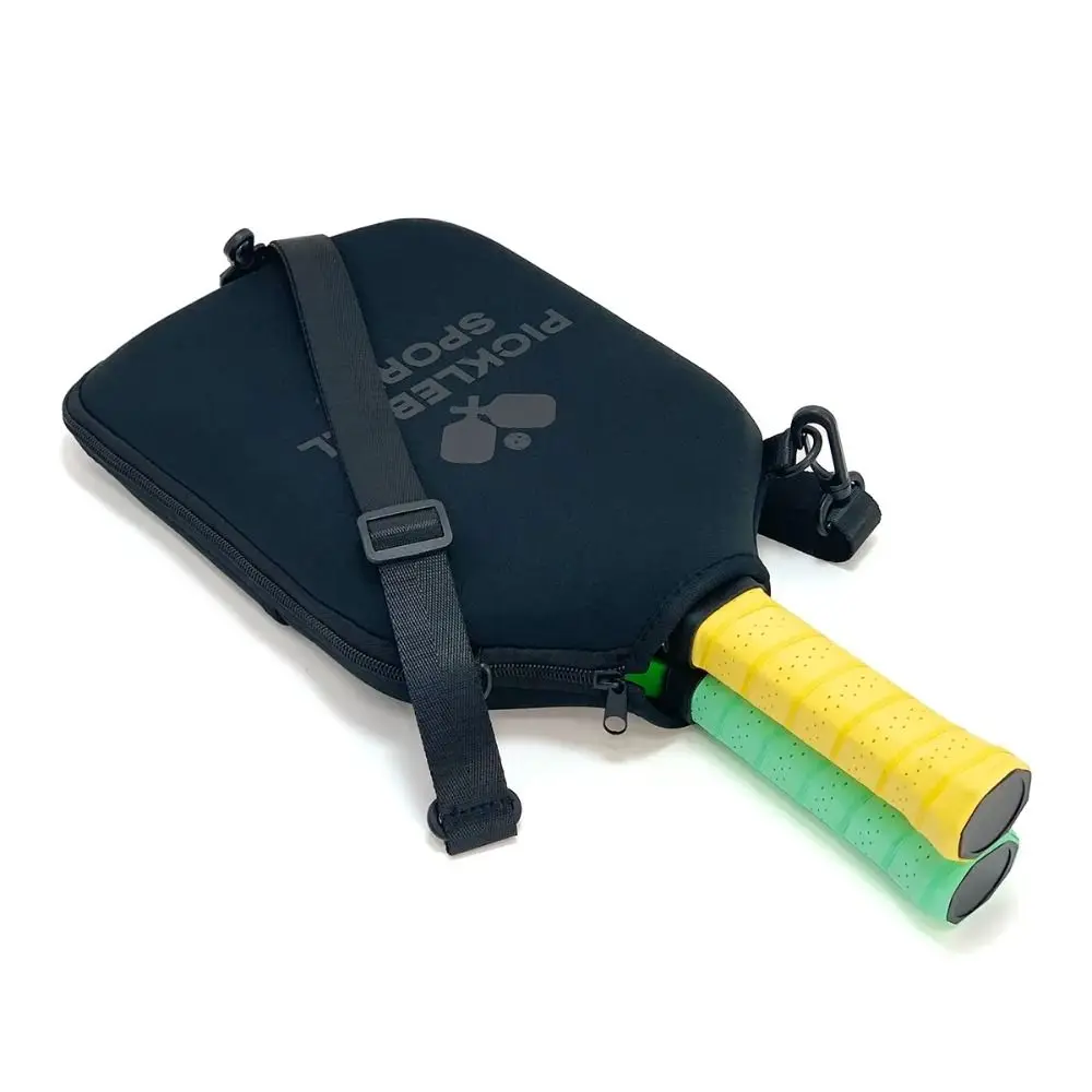 Neoprene Pickleball Racket Crossbody Bag Waterproof with Shoulder Strap Protective Paddle Sleeve Drop-Proof