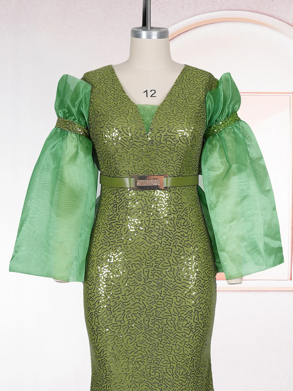 Luxury Sequins Dresses For Women Elegant Wedding Party Evening Gown African Dashiki Outfits 2025 Birthday Dress Ladies Clothing