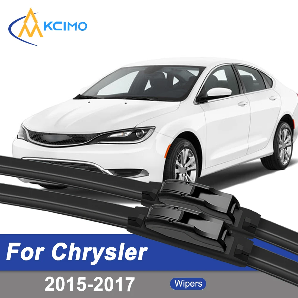 

Premium Rubber Durable Silent Windshield Wiper Blades 2pcs for Chrysler 200 2015-2017 Front Wiper Blades Set