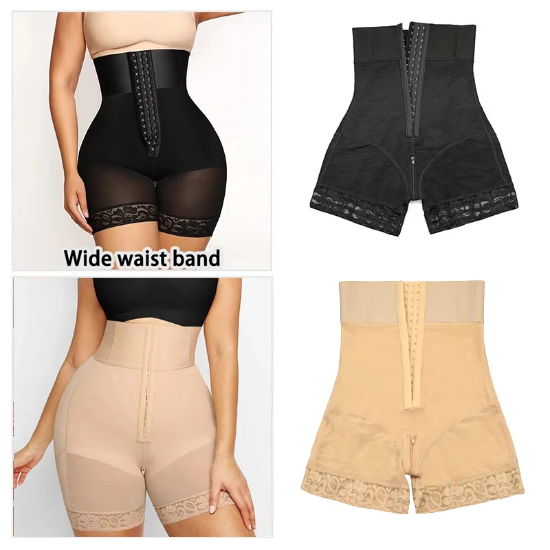 AfruliA Fajas Colombianas Girdles High Compression Body Shaper Butt Lifter Corset Waist Trainer Bodysuits Post Surgery Shapewear