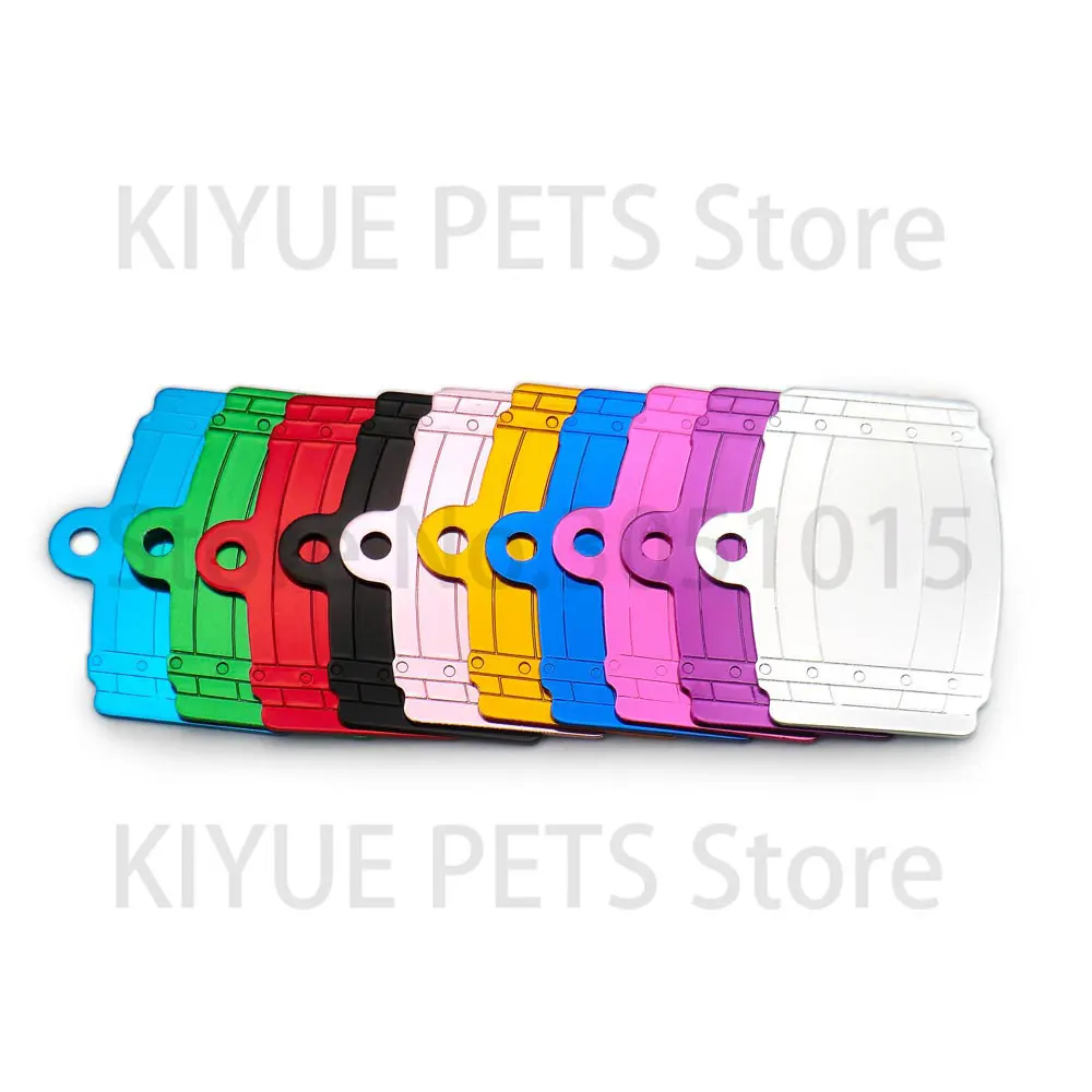 Wholesale 20pcs Blank Id Tags Custom Engraved Pet Dog Tags Personalized Cat ID Name Collar Tag Bone pail Collar Accessories