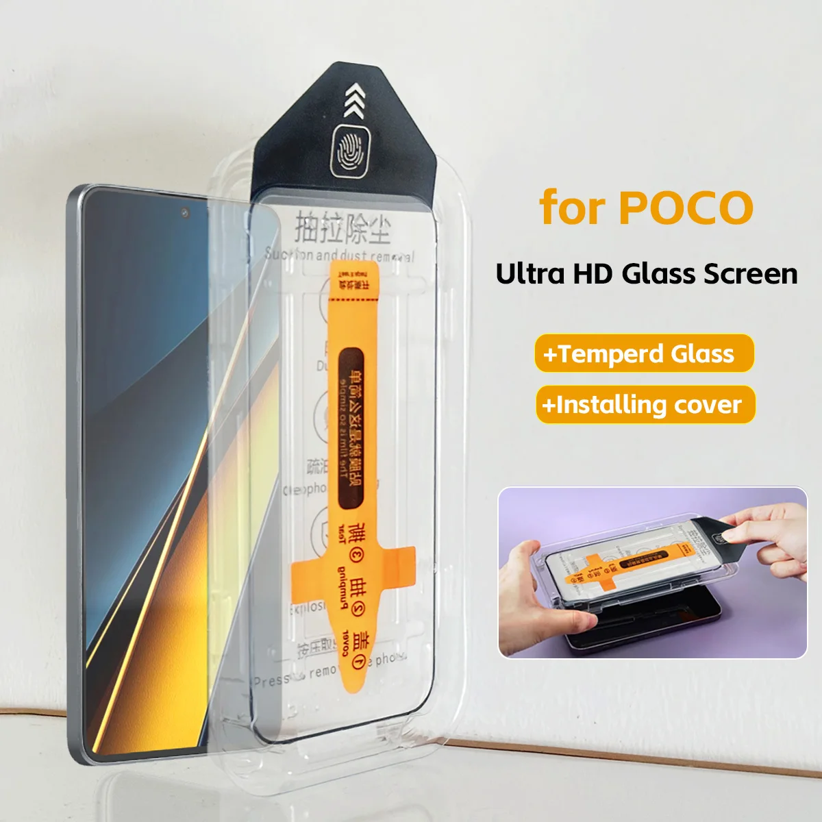 2Pcs Tempered Glass…