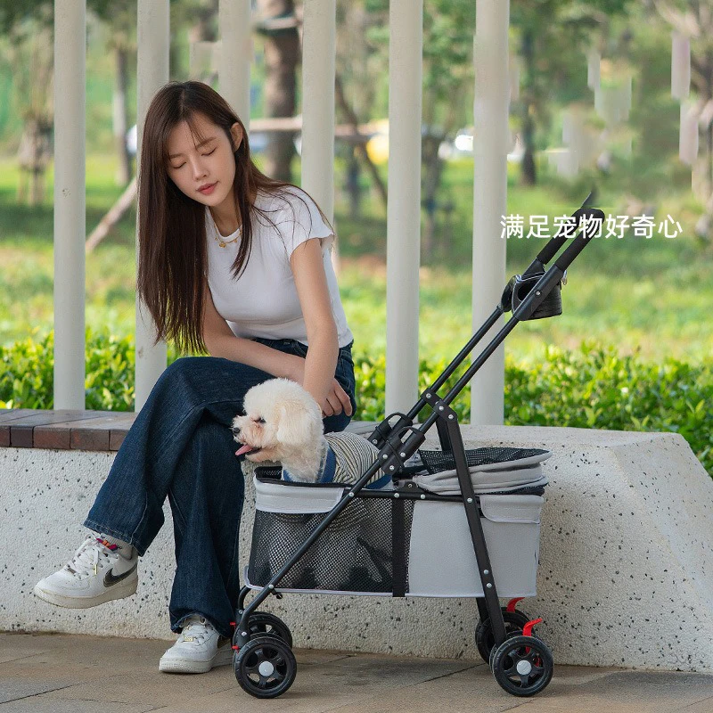 Foldable Pet Stroller, Lightwe - огляд і ціна Pet Stroller Carrier