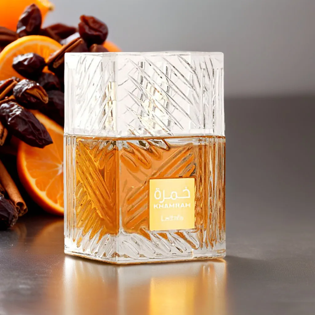 Lattafa Khamrah EDP 100ml - عطر كهرماني حار دافئ يدوم طويلاً للجنسين هدية لعيد الهالوين وعيد الميلاد وعيد الشكر #1