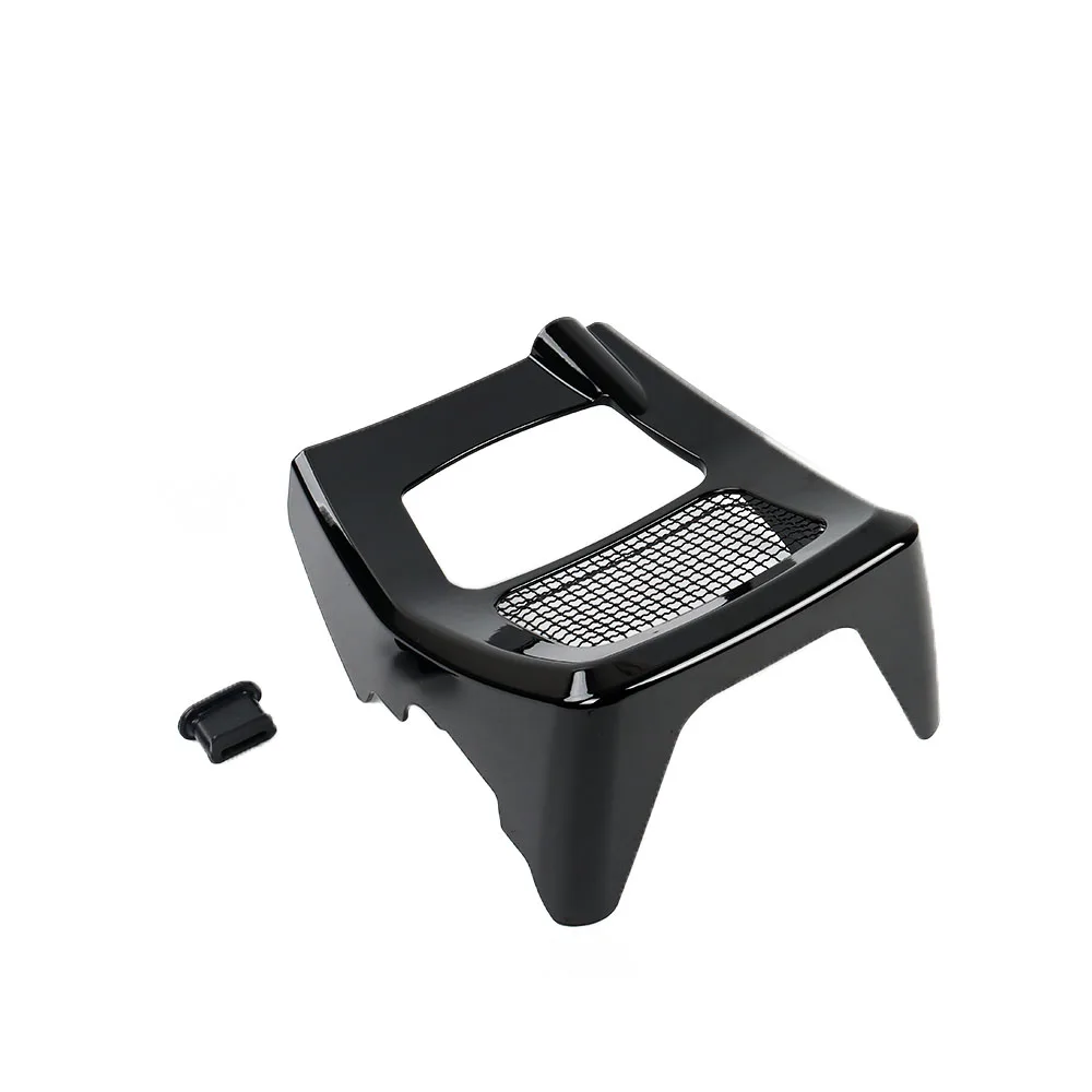 Motorcycle Kuip Voorspoilers Radiator Kin Cover Voor Harley Road King Electra Street Glide FLHR FLTRX 17-2024 Glanzend Zwart