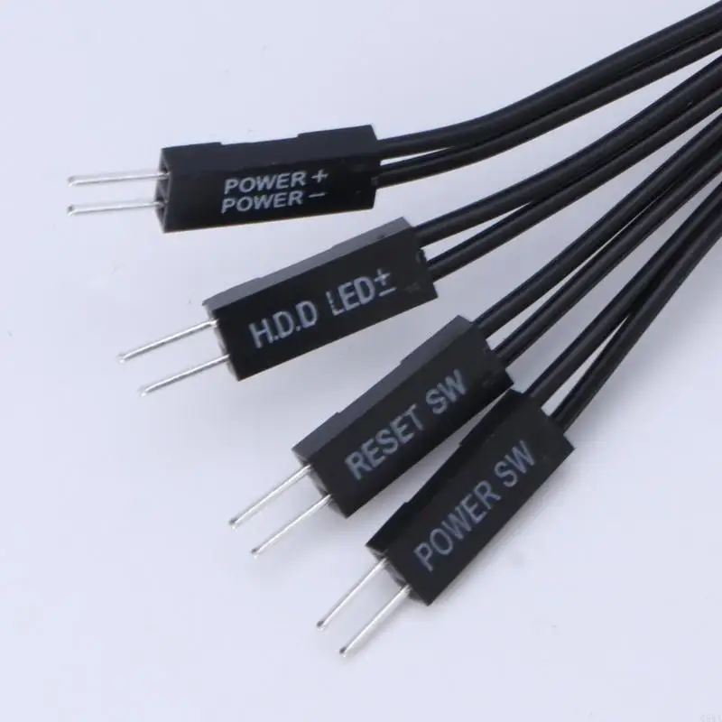 Q5WA 마더보드 전원 LED+PLED+리셋 SW 케이블 2핀 스위치 남성-여성 확장