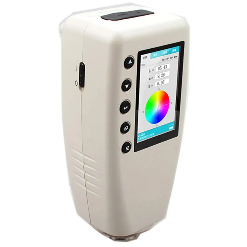 WR18 Digital Colorimeter Color Meter Switchable Caliber with 4mm 8mm and Biggest 40mm Lab Value CIELAB CIELCH CIEXYZ SRGB Displa