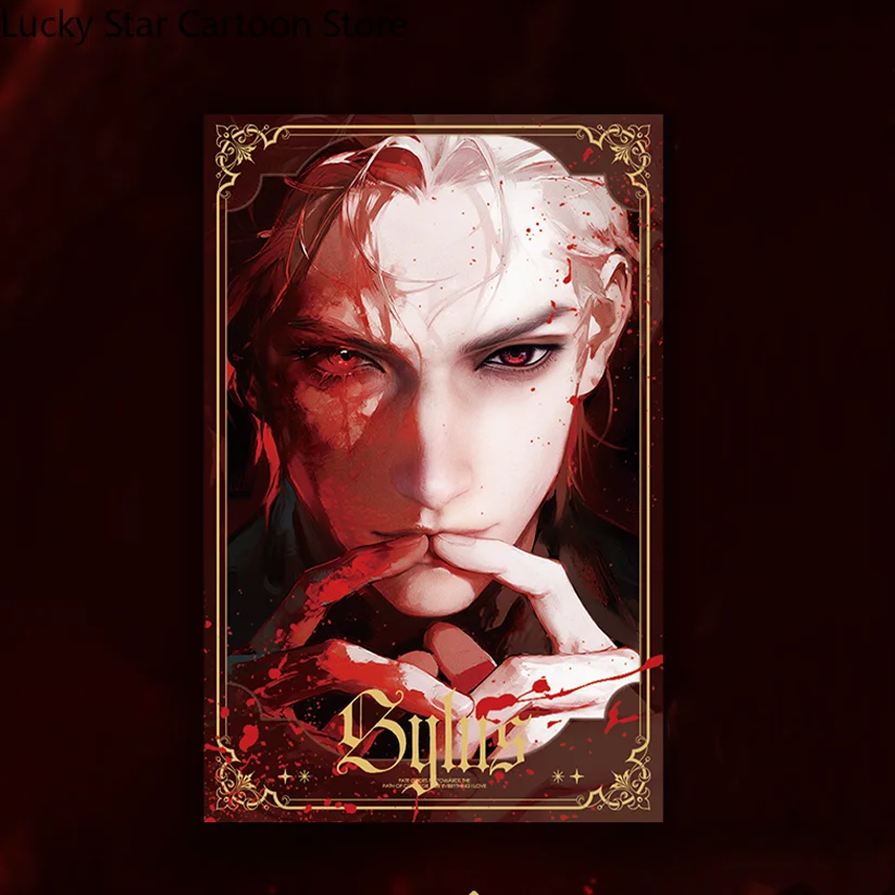 게임 사랑과 심우주 스타일러스 코스프레 반사 아크릴 컬러 용지 만화 레이저 티켓 배지 인스턴트 이미징 카드 할로윈