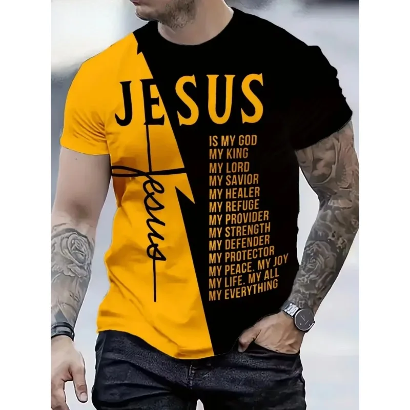 Men's 3D Print T-Shirt Short Sleeve Casual Crew Neck Praying Hands Design T Shirt New in Absorbent Oversized Tee Shirt Tops Fit