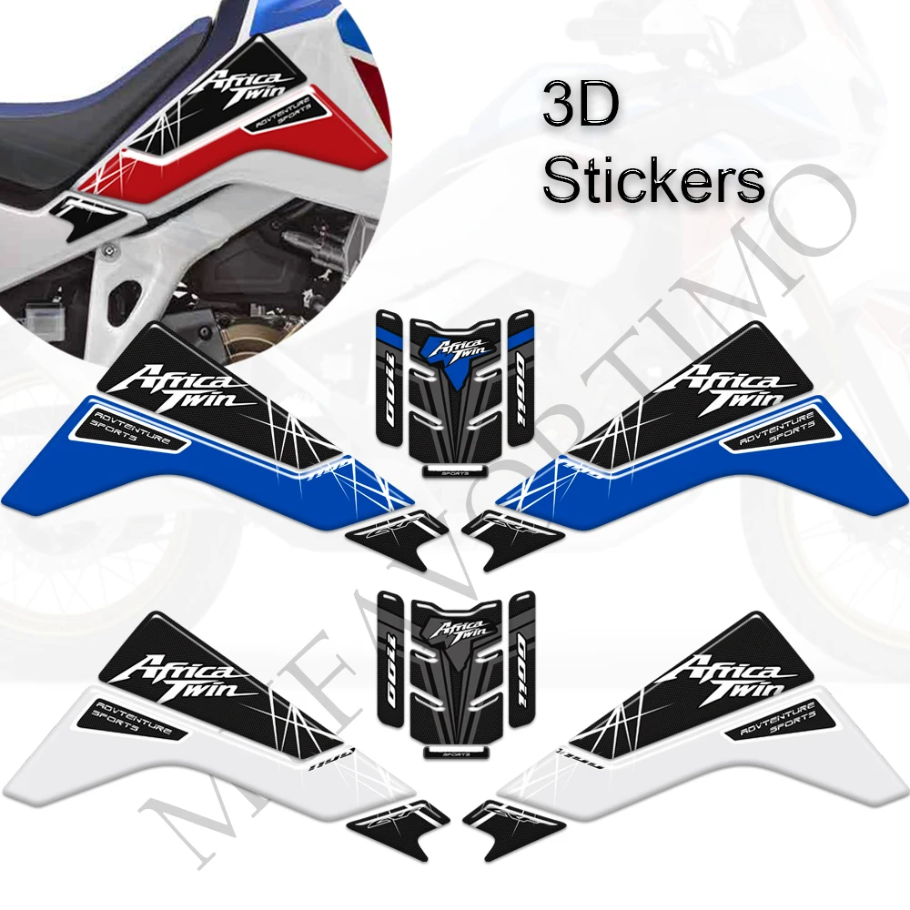 

For Honda CRF1100 CRF 1100 L Tank Pad Africa Twin Protection Adventure ADV Visor Set Stickers Decal Kit Windshield Handguard