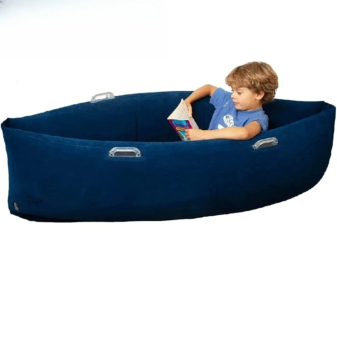 4ft Inflatable Lounger Nest Comfy Beanbag Pouf Sofa Bed Chaise Lounge Recliner Lazy Couch Corner Seat Furniture