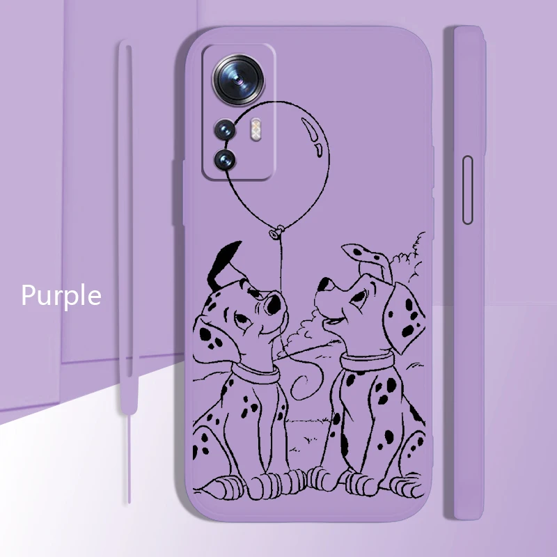 

Dog 101 Dalmatians Phone Case For Xiaomi Mi 12 11 11T 10 10T 9 9SE Lite Pro Ultra A3 Liquid Rope Candy Color Cover Coque Capa