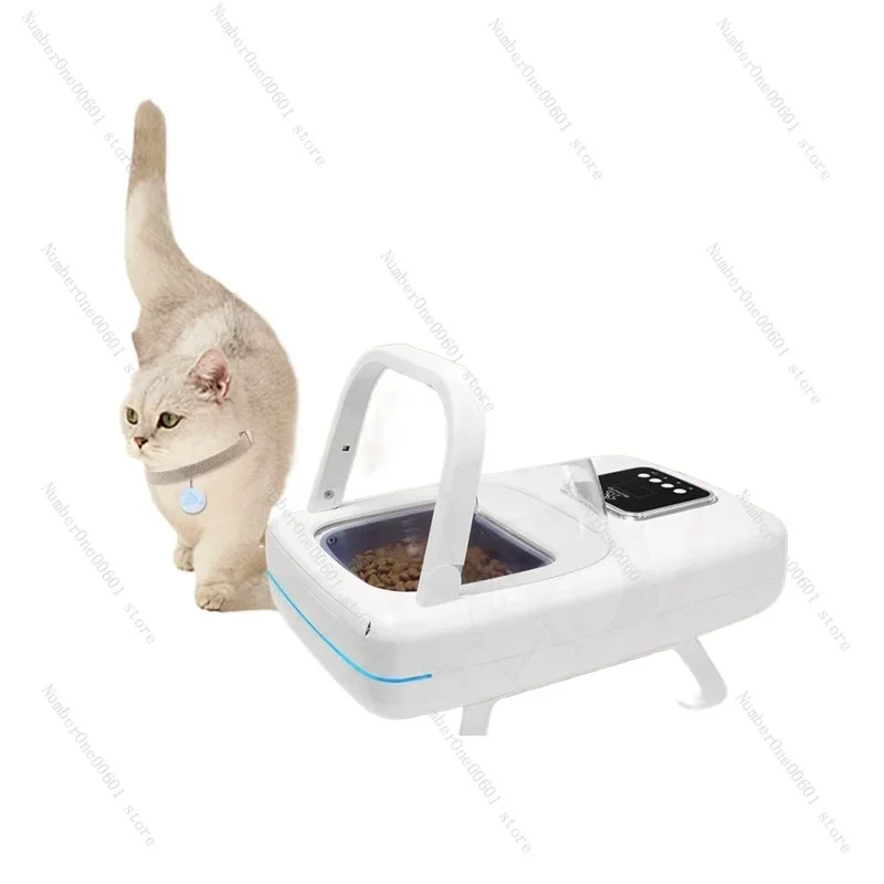 Smart Chip Cat Automatic Identification Feeder Infrared Induction Pet Cat Bowl Weight Loss Timing Wet Food Preservation