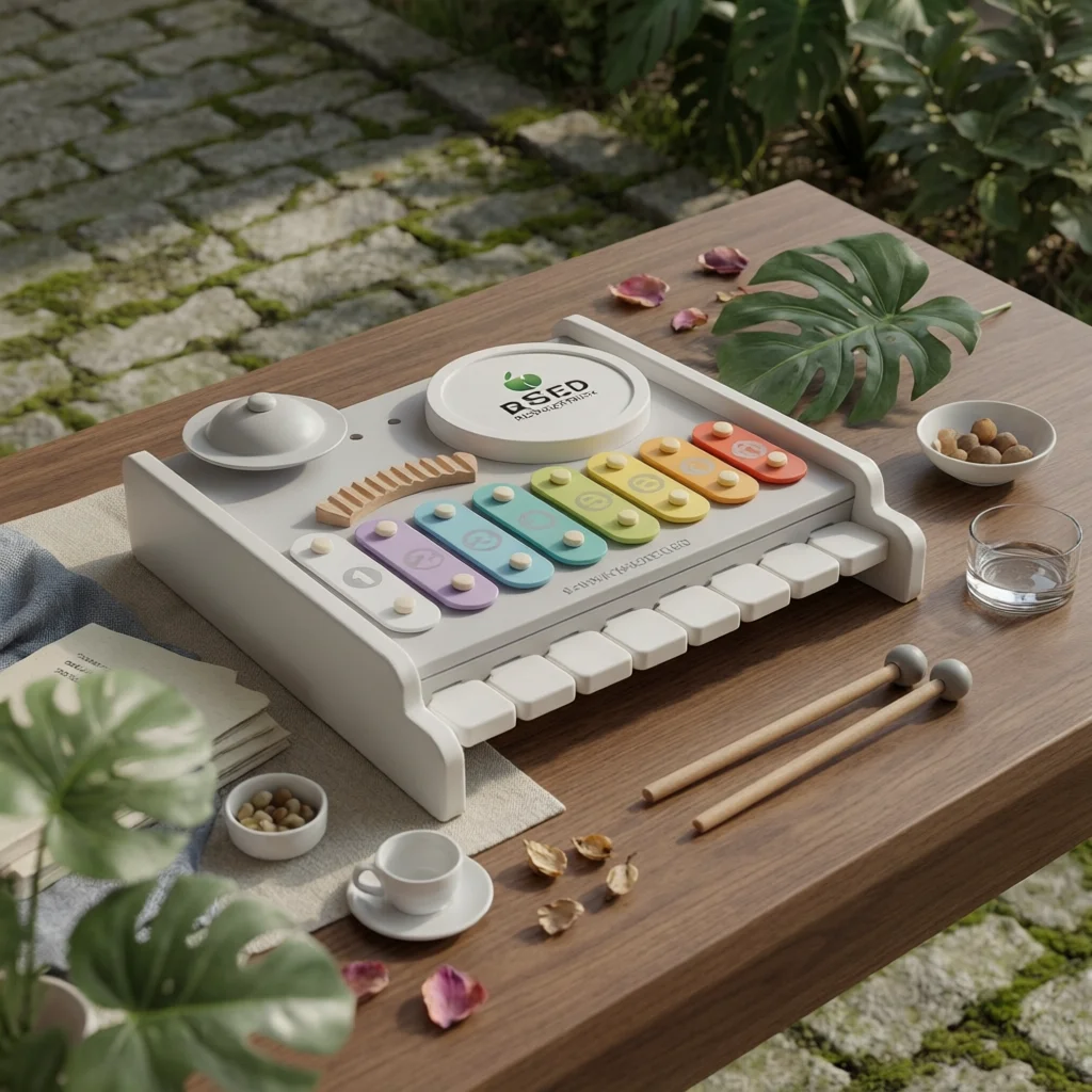 Piano Xylophone Drum Toy Multifunction Xylophone Toy Kids Plaything Numbered Keys Colored for Children