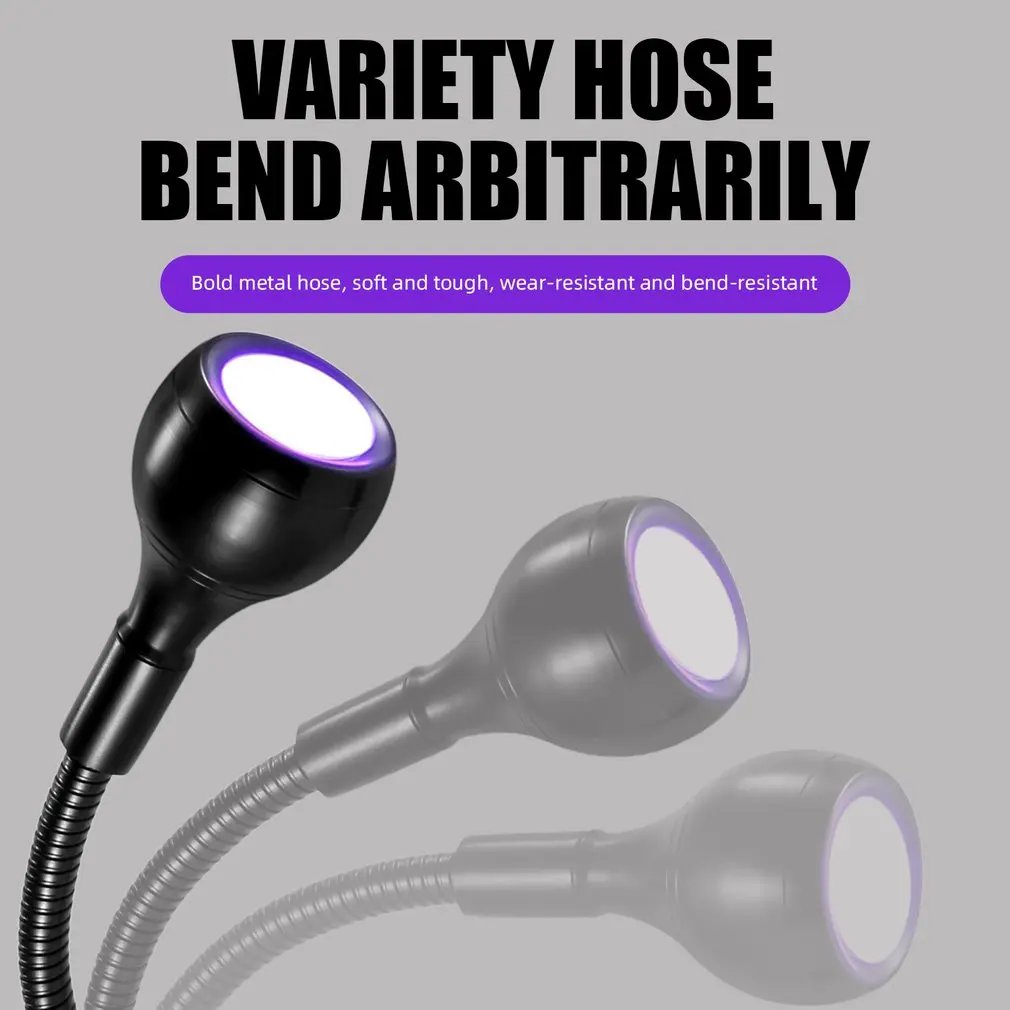 LED USB Reading lamp Book light Ultra Bright Flexible Bending Table Desk Lamp Bedside for Notebook PC Computer With Holder Clip